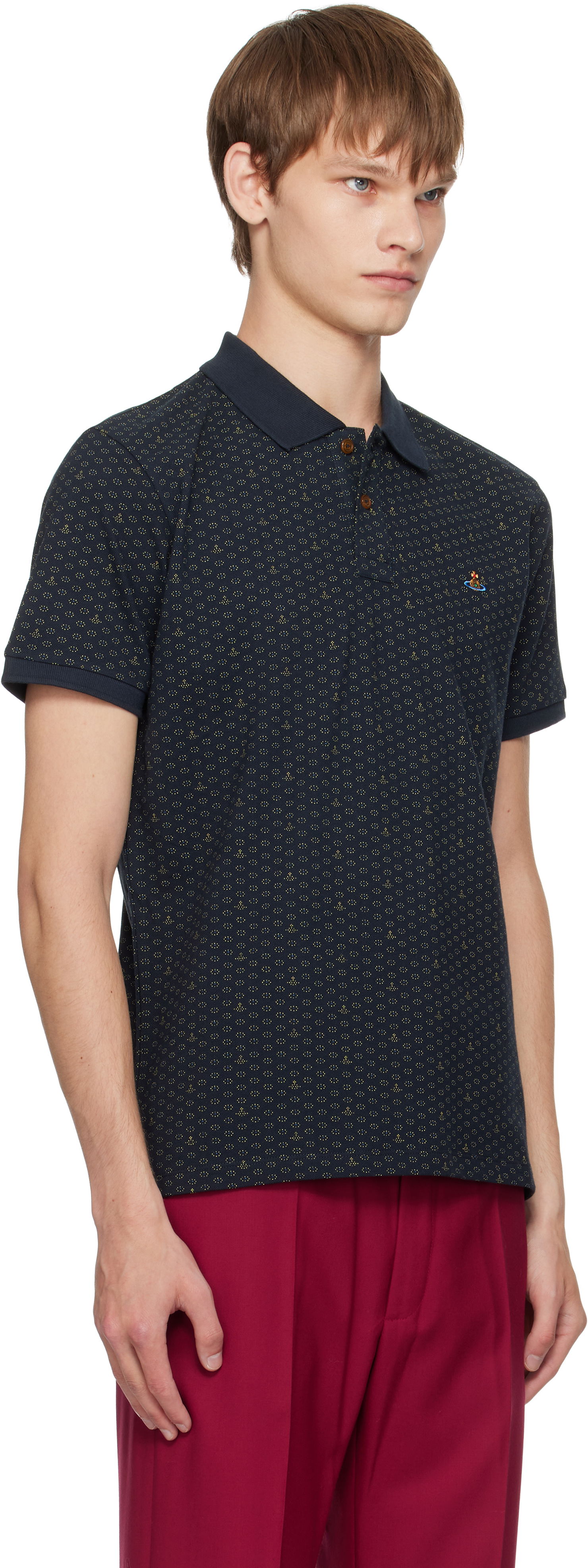 Polo tričko Vivienne Westwood Vivienne Westwood Classic Polo Navy | 2H01000P-J009Q-, 1