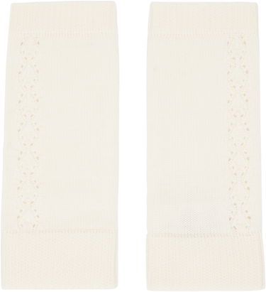 Rukavice CHLOÉ Lace Knit Fingerless Gloves Biela | CHC25SG029LCJ, 0