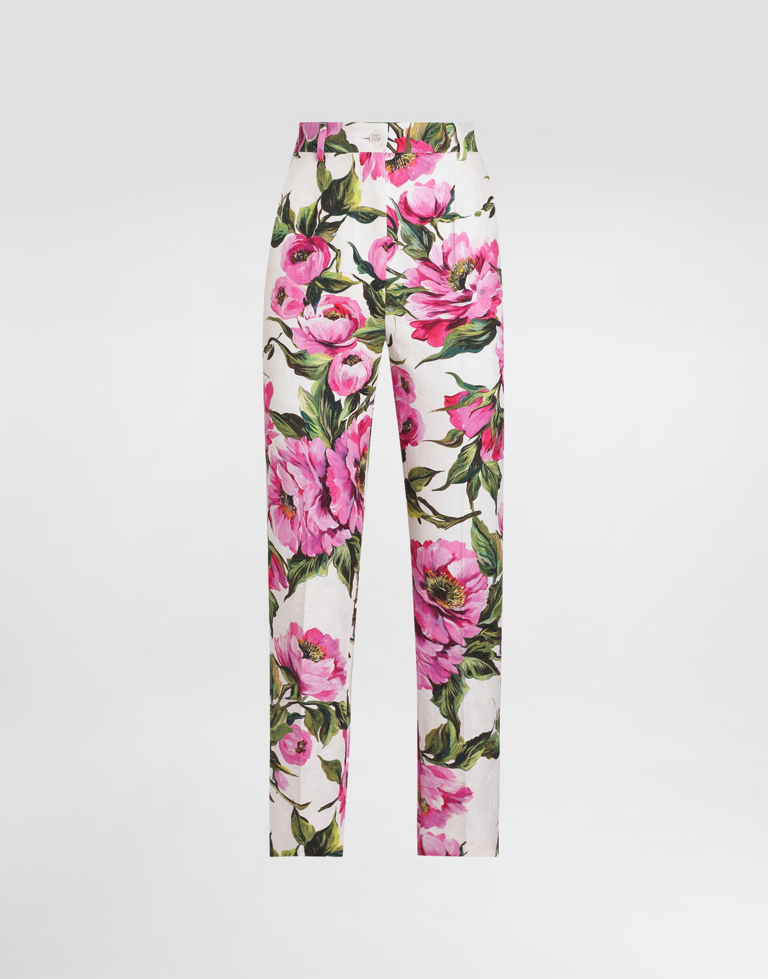 Nohavice Dolce & Gabbana Dolce & Gabbana Peony-Print Jacquard Pants Rôznofarebný | FTAM2TFSFN9HA5KR, 0