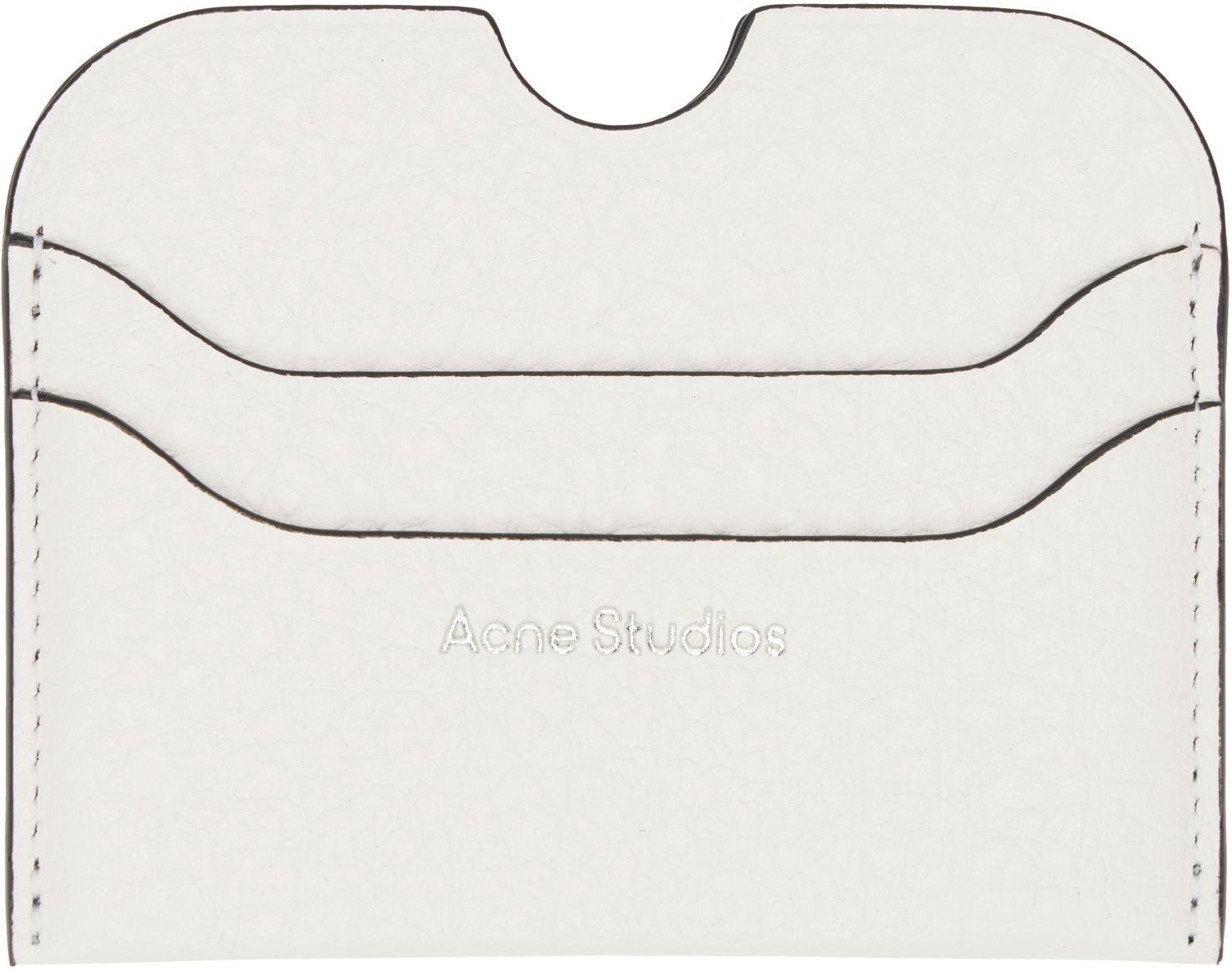 Peňaženka Acne Studios Acne Studios Leather Card Holder Biela | CG0275-, 0