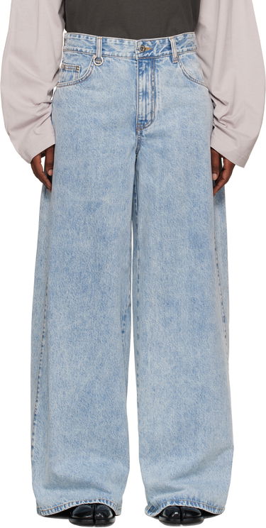 Džínsy We11done We11done Oversized Low-Rise Jeans Modrá | WD-DP2-25-337-W-SK, 0