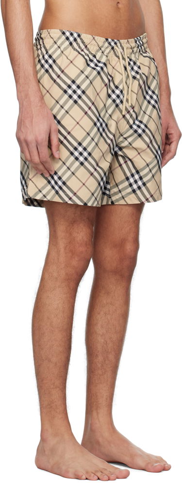 Plavky Burberry Burberry Check Swim Shorts Béžová | 8108428, 1