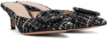 Tenisky a topánky Gianvito Rossi Portofino 55 Tweed Buckle Mules Čierna | G93006-55RIC-BCL, 3