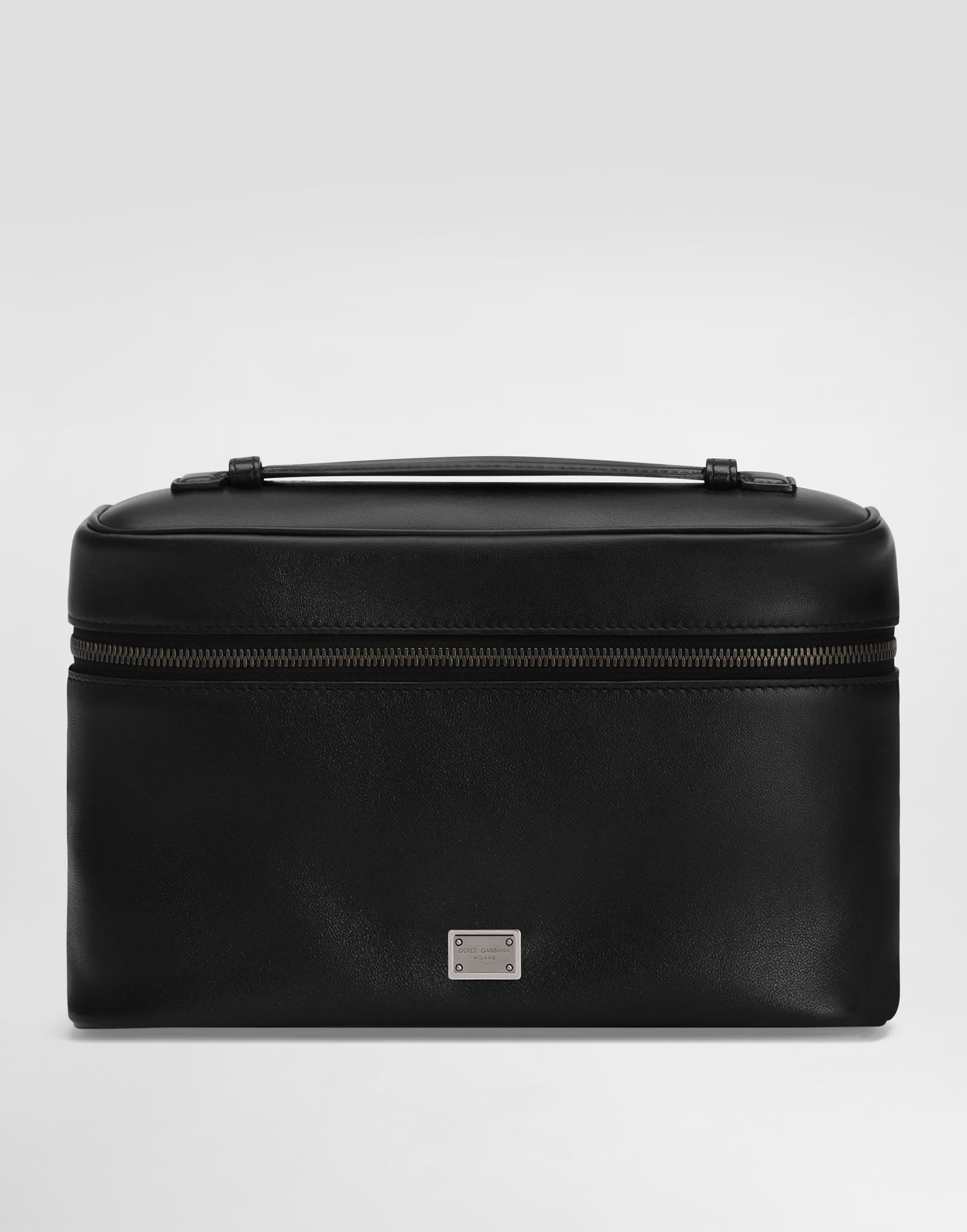 Cestovná taška Dolce & Gabbana Dolce & Gabbana Calfskin Nappa Leather Toiletry Bag Čierna | BT3339AV95680999, 0