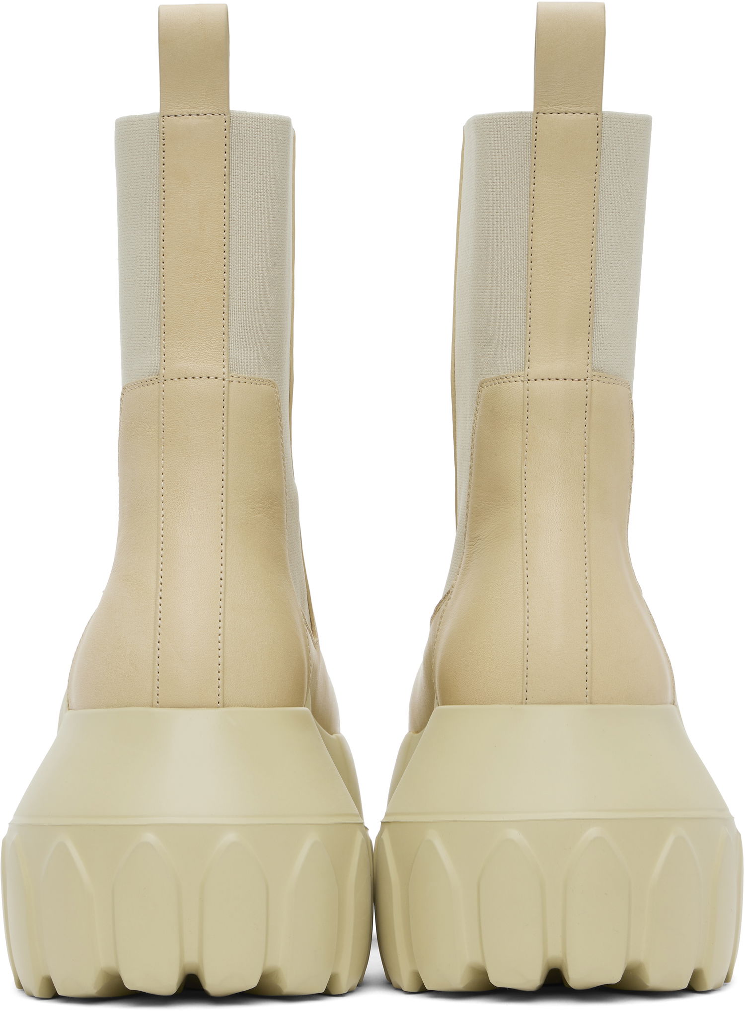 Tenisky a topánky Rick Owens Rick Owens Hollywood Beatle Mega Tractor Chelsea Boots Béžová | RR01E5860 LCH, 1
