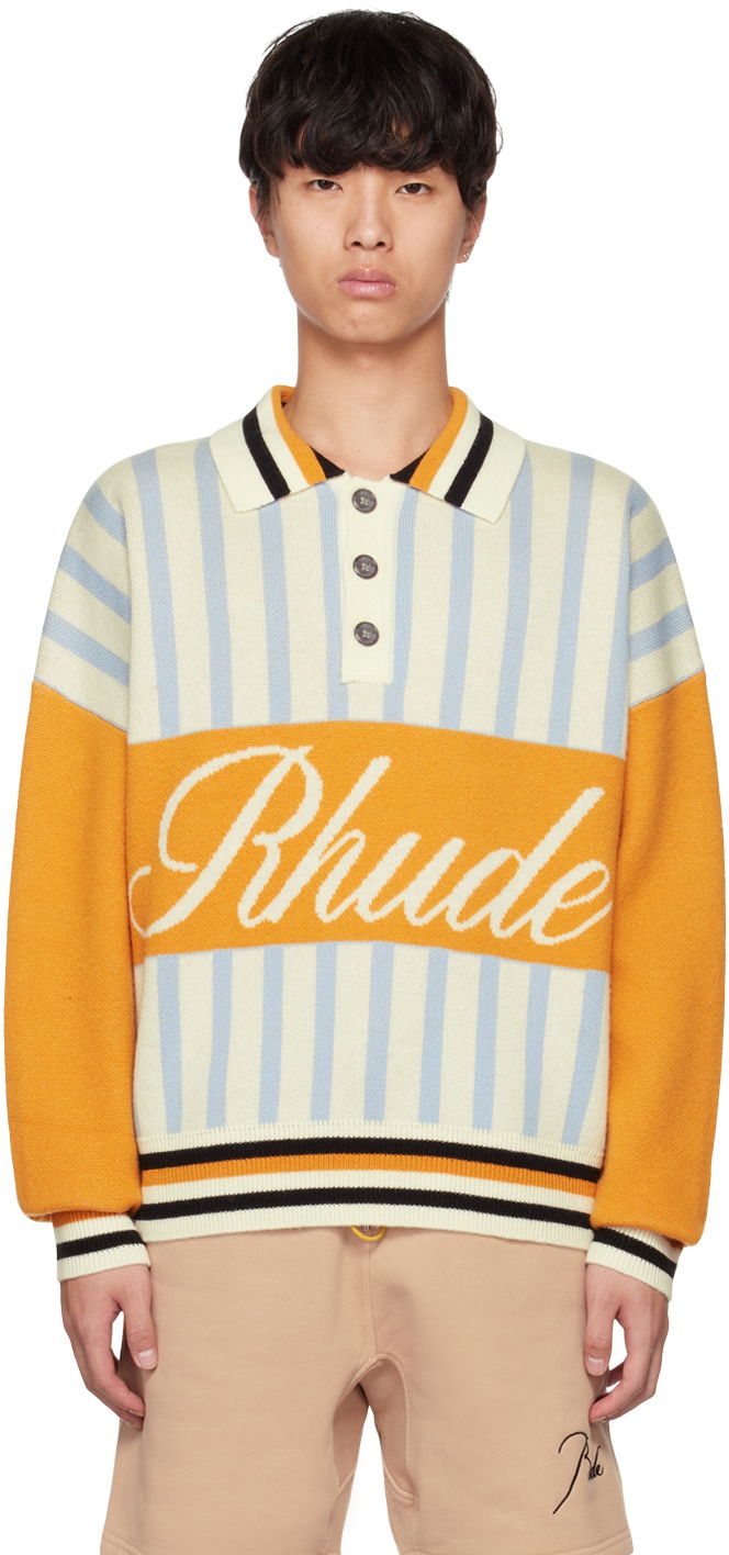 Striped Polo Sweater