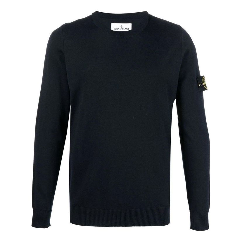 Sveter Stone Island Crewneck Pullover Sweatshirt Modrá | 7715510C4-V0020
