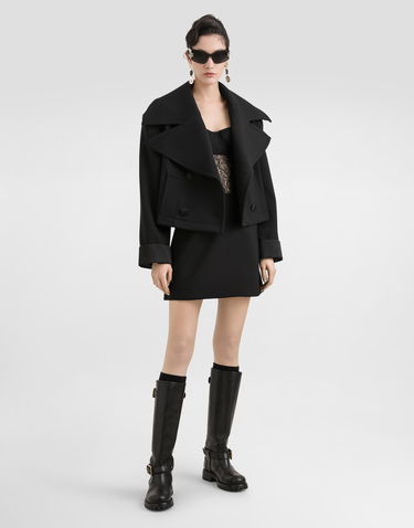 Sukňa Dolce & Gabbana Dolce & Gabbana Double Crepe Basque Skirt Čierna | F4C4PTFU2L8N0000, 1