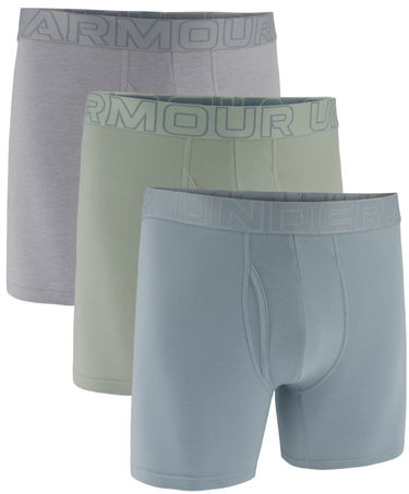 Boxerky Under Armour Under Armour Performance Cotton 6" Boxer Briefs - 3-Pack Šedá | 1383889-465, 1
