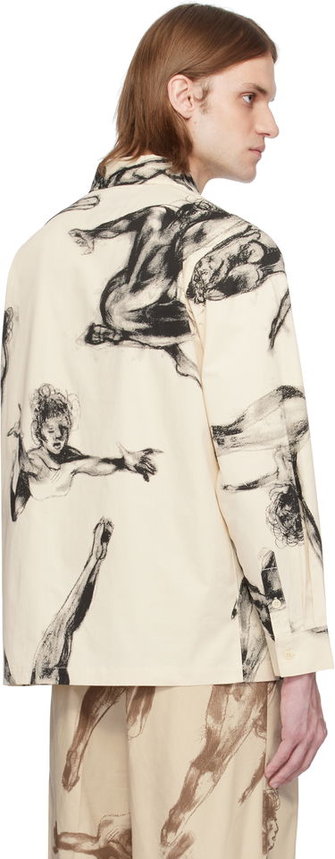 Košeľa KidSuper KidSuper Trapeze Performer Button Up Shirt Béžová | SS25-LTP-06, 2