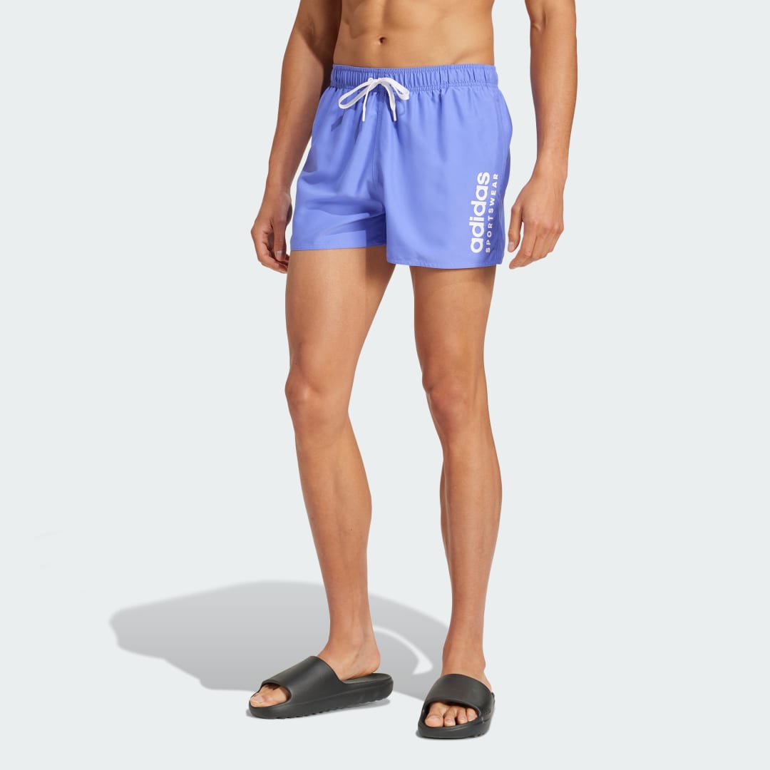Plavky adidas Performance Essentials Logo Swim Shorts Fialová | JC9925, 0