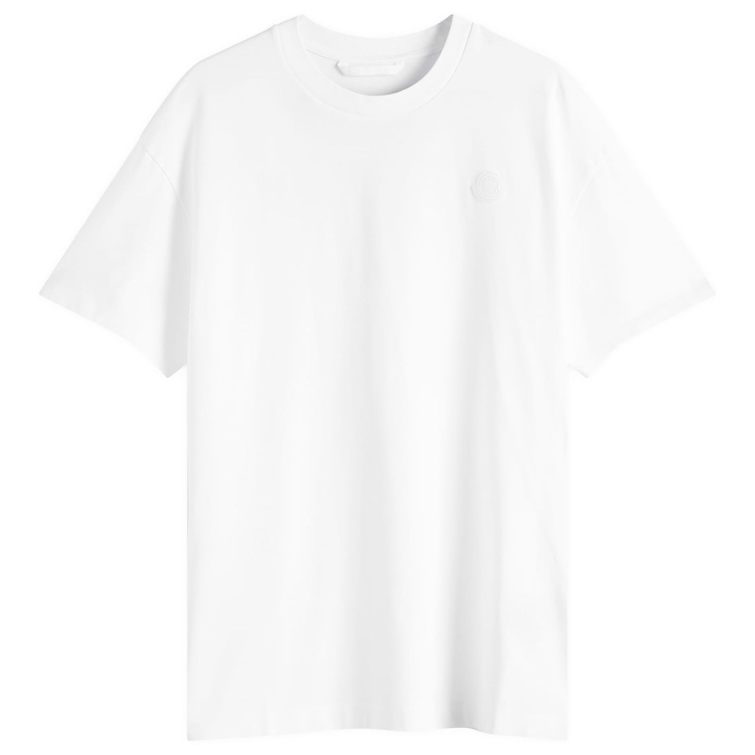 Tričko Moncler Moncler Combed Cotton Jersey T-Shirt, Size Large Biela | 8C000-17-89AUG-00A, 1