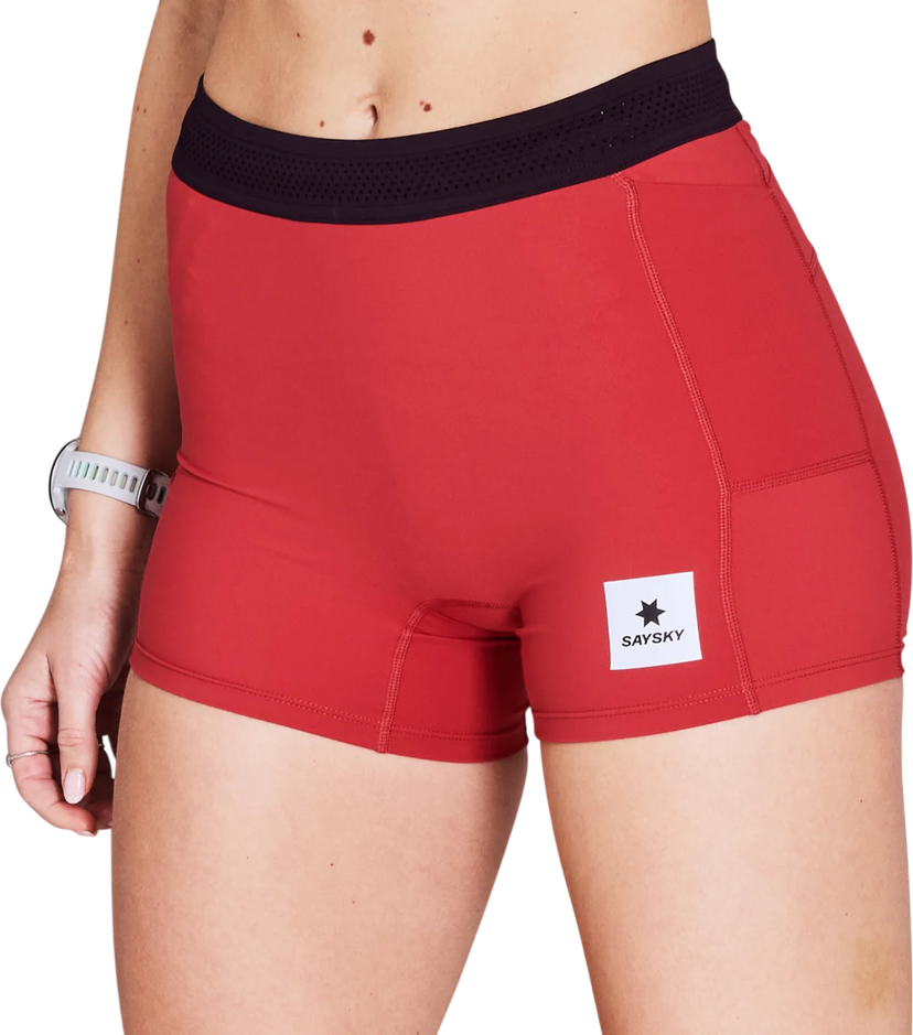 Šortky Saysky Saysky Flow+ Race 4" Shorts Červená | nwrst62c-506