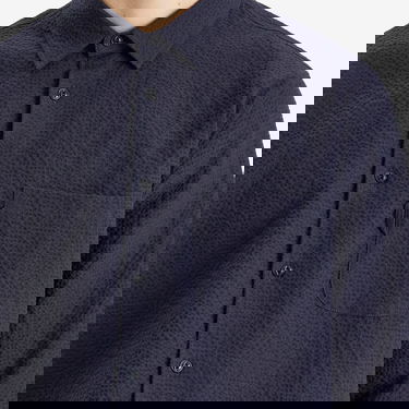 Košeľa YMC YMC Curtis Seersucker Shirt, Size Large Navy | P2AZI-40, 5