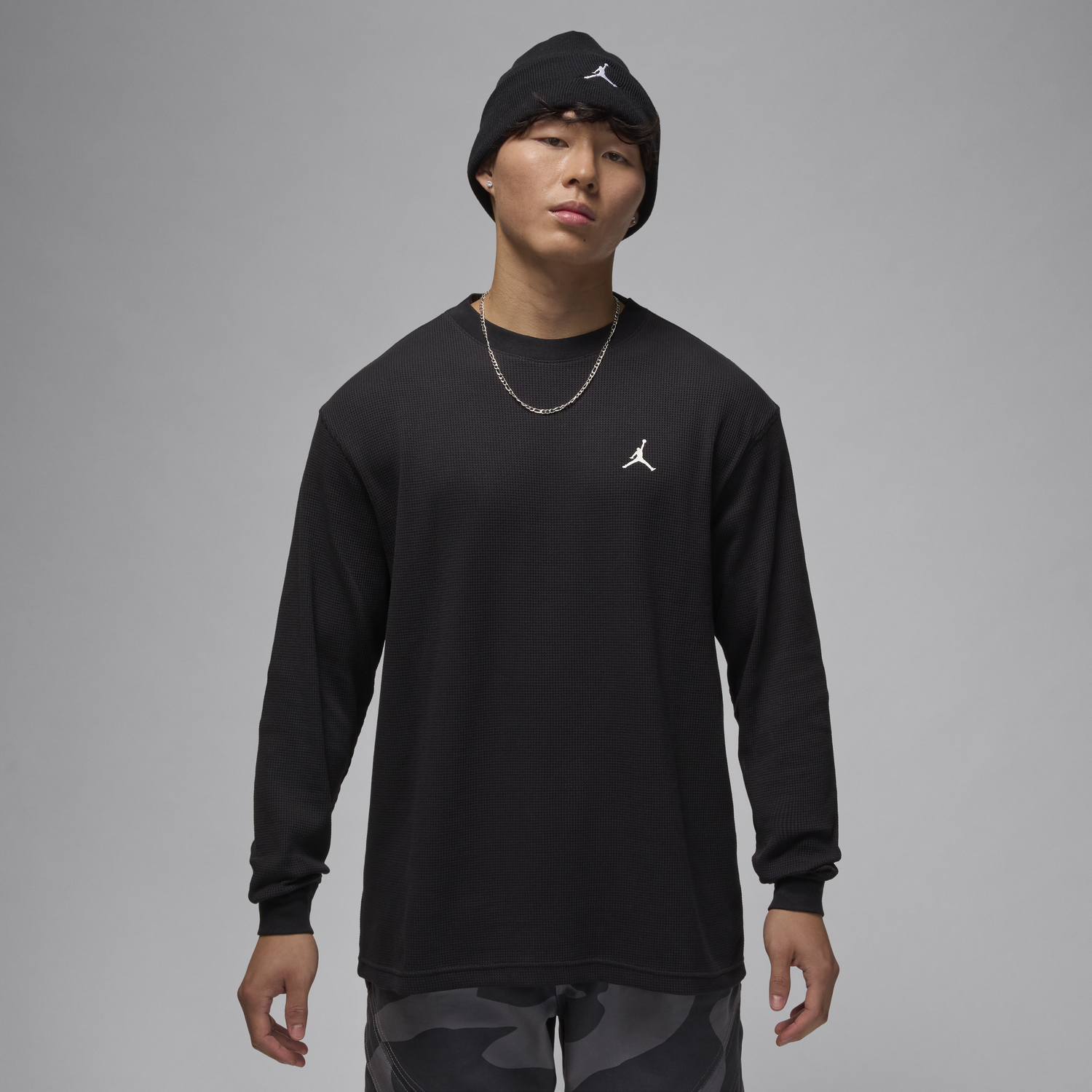 Tričko Jordan Long Sleeve T-Shirt Čierna | FV7456-010, 0