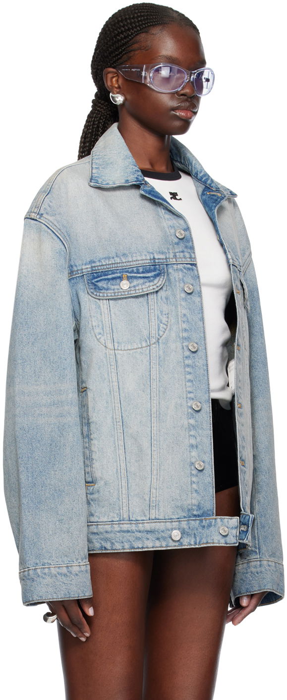 Bunda Courrèges Cocoon Denim Jacket Modrá | 124DBL161DE0016, 1