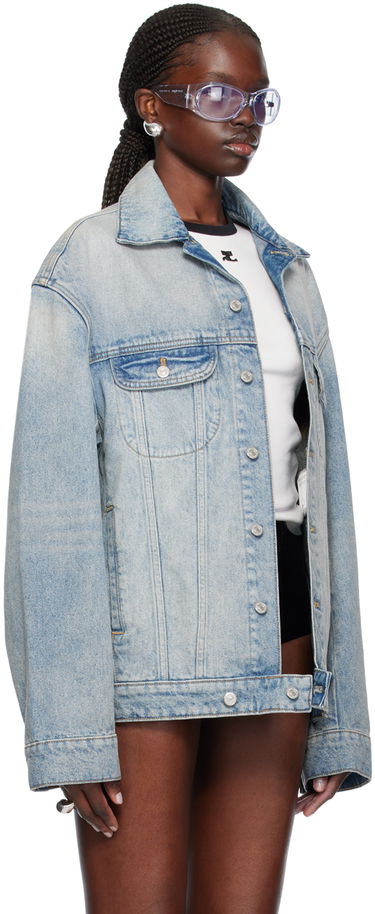 Bunda Courrèges Cocoon Denim Jacket Modrá | 124DBL161DE0016, 1
