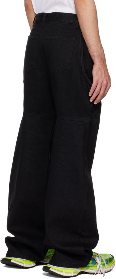 Cargo nohavice We11done Wire Relaxed-Fit Jeans Čierna | WD-DP0-24-339-M-BK, 2