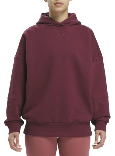 Mikina Reebok Lux Oversized Hoodie Vínová | 100035618, 0