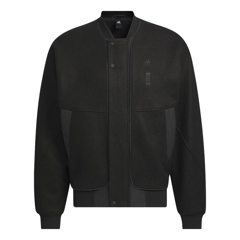 Bomber bunda adidas Originals Melton Jacket Čierna | IP4910