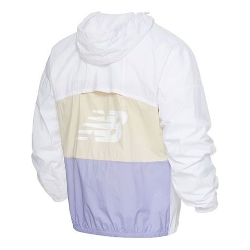 Vetrovka New Balance Colorblock Hooded Jacket Rôznofarebný | 5AC19013-WT
