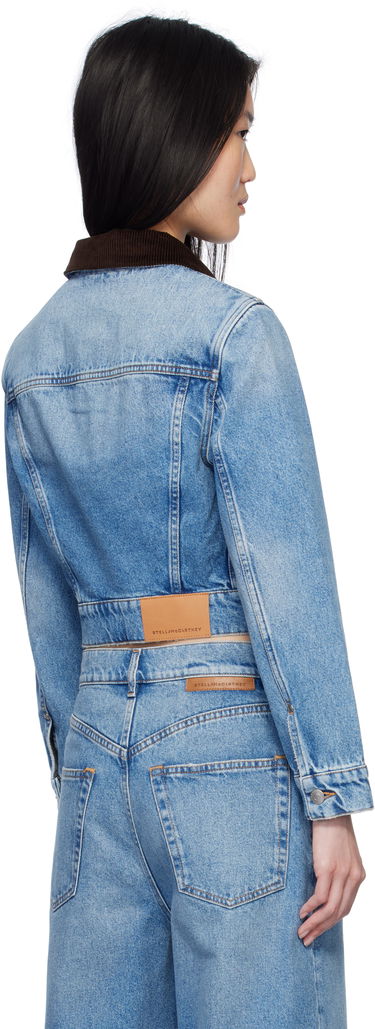 Bunda Stella McCartney Stella McCartney Vintage Wash Cropped Denim Jacket Modrá | 6D03543SQH05, 2
