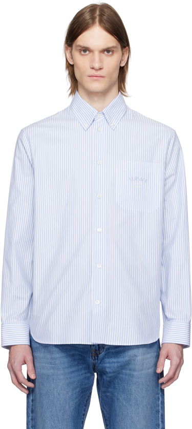 Košeľa Versace Versace Striped Poplin Shirt Modrá | 1016210_1A13450, 0
