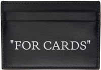 Black Quote Bookish Card Holder