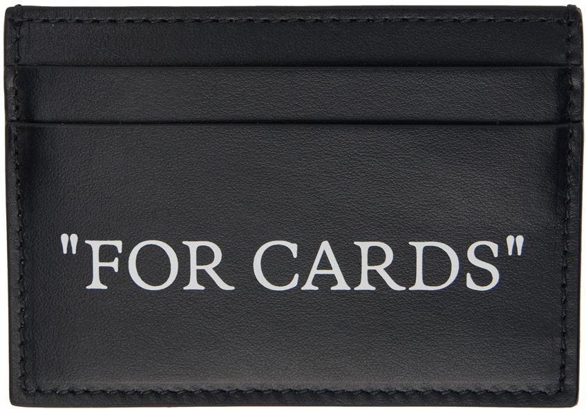 Peňaženka Off-White Black Quote Bookish Card Holder Čierna | OMND067C99LEA0011001, 0