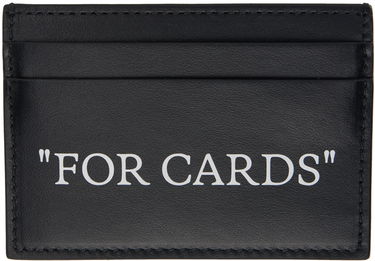 Peňaženka Off-White Black Quote Bookish Card Holder Čierna | OMND067C99LEA0011001, 0
