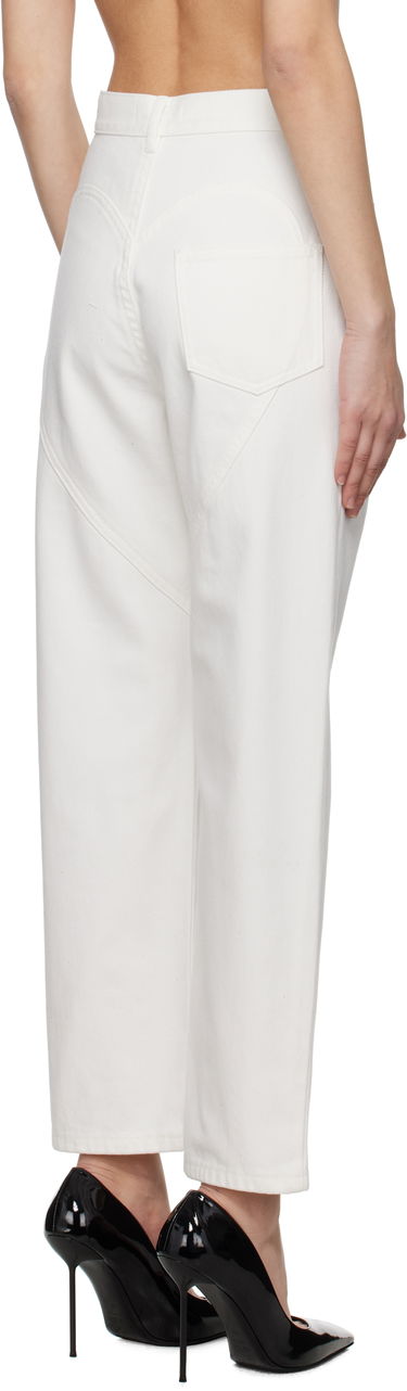 Džínsy Area AREA Crystal Slit Jeans Biela | 0000P01335, 2