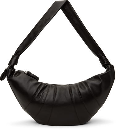 Taška cez rameno LEMAIRE LEMAIRE Large Croissant Leather Shoulder Bag Čierna | BG0000 LL095, 0