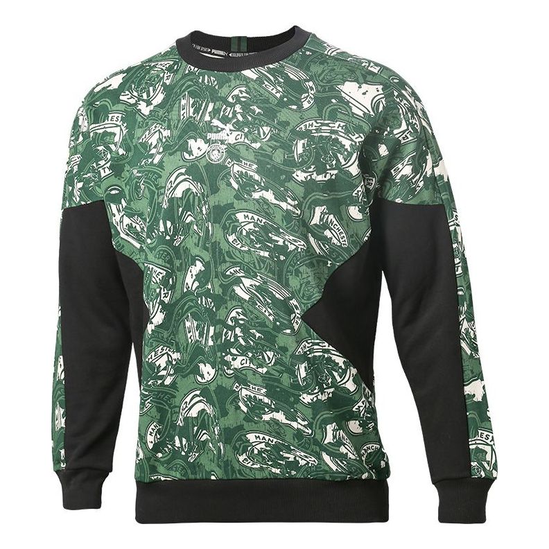 Sveter Puma Manchester City Crew Sweatshirt Zelené | 758713-10