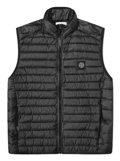 Vesta Stone Island Patch Nylon Down Gilet Čierna | 7715G0224-V0029