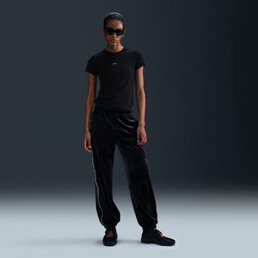 Tričko Nike Sportswear Chill Knit Cropped Slim Fit T-Shirt Čierna | HV6525-010, 4