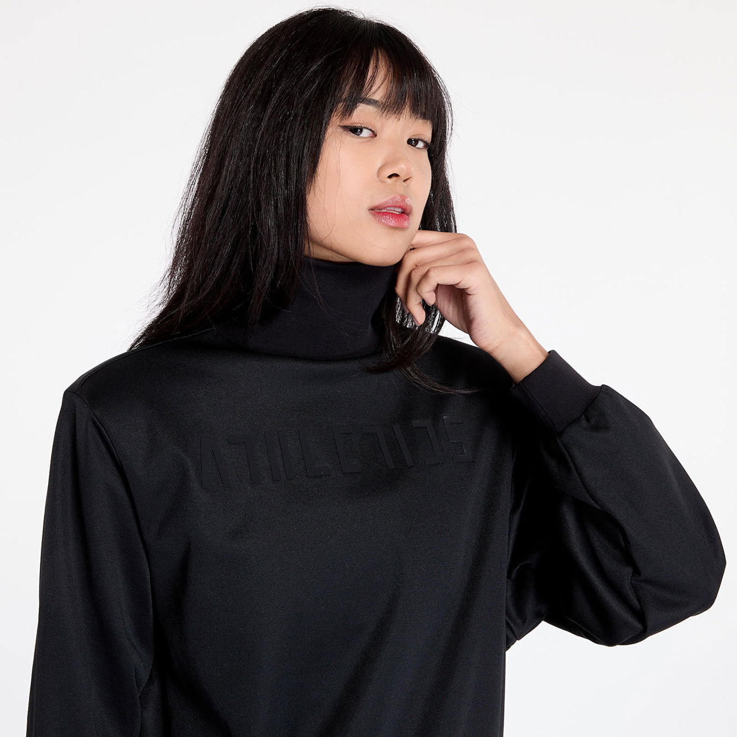Mikina adidas Originals Sweatshirt adidas x Fear Of God Athletics Womens Mock Neck Pullover Black S Čierna | IT1922, 1
