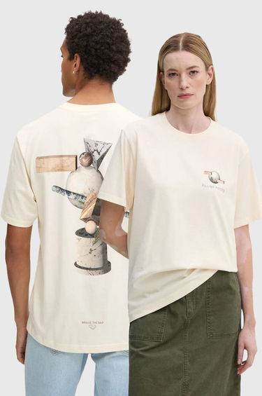 Tričko Filling Pieces Beige Graphic T-Shirt Biela | 74414089936, 0