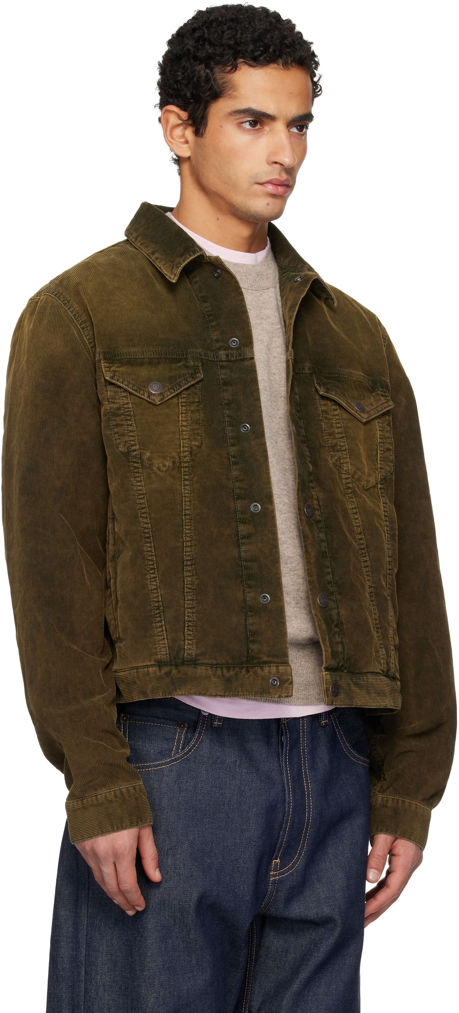 Bunda Acne Studios Corduroy Jacket Zelené | C90200-, 1