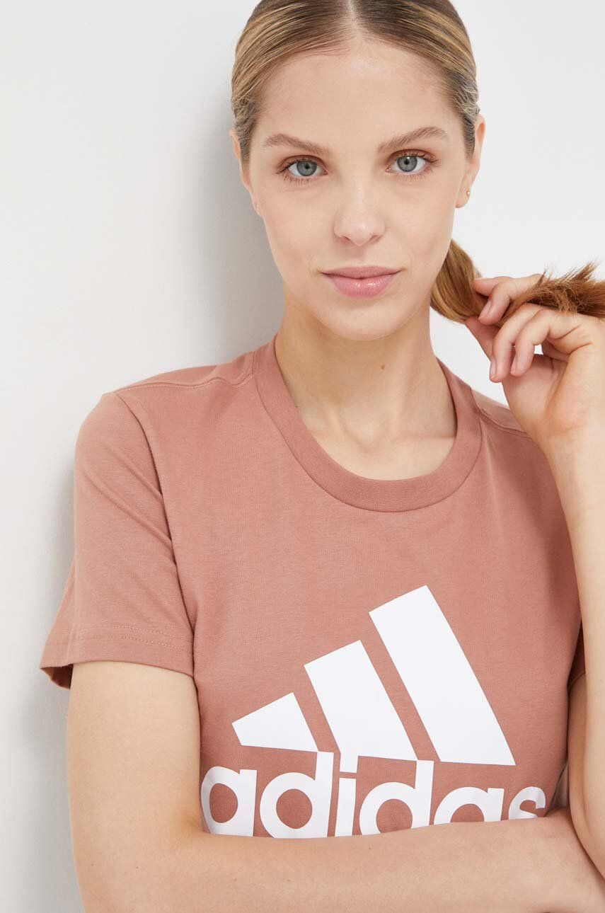 Tričko adidas Originals Essentials 3-Stripes Logo Tee Ružová | IM2786, 0