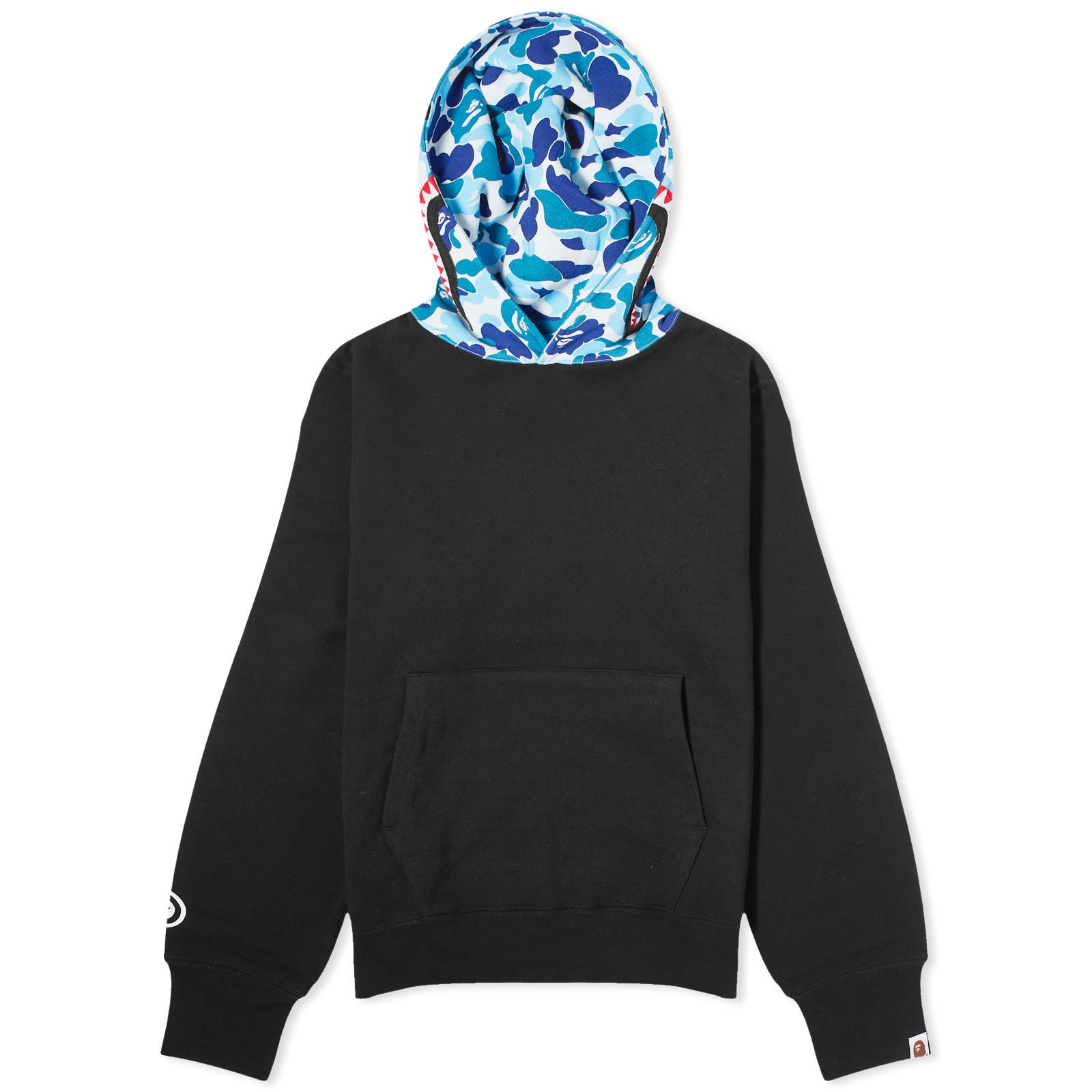 A Bathing Ape Abc Camo Shark Pullover Hoodie Black