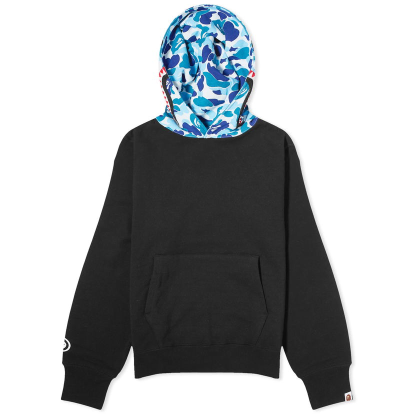 Mikina BAPE A Bathing Ape Abc Camo Shark Pullover Hoodie Black Čierna | 001PPJ801006M-BLK