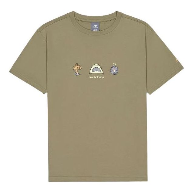 Tričko New Balance Camp Graphic T-Shirt Zelené | AMT41360-CGN