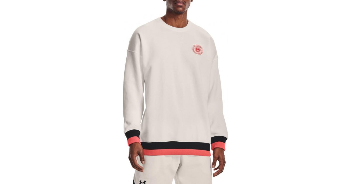 Mikina Under Armour Fleece Crewneck Sweatshirt Biela | 1361455-112, 1