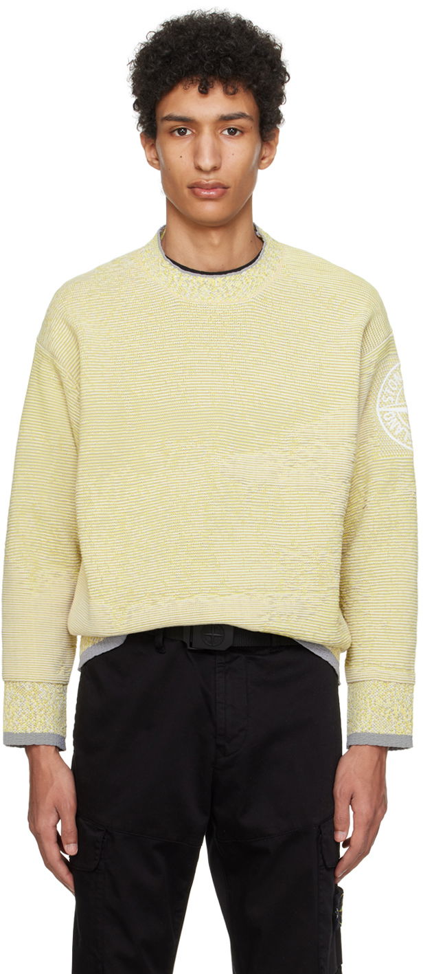 Sveter Stone Island Mock Neck Sweater Žltá | 8015512D5, 0