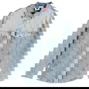 ICECREAM Appliqué Running Dog Denim Shirt, Size Large