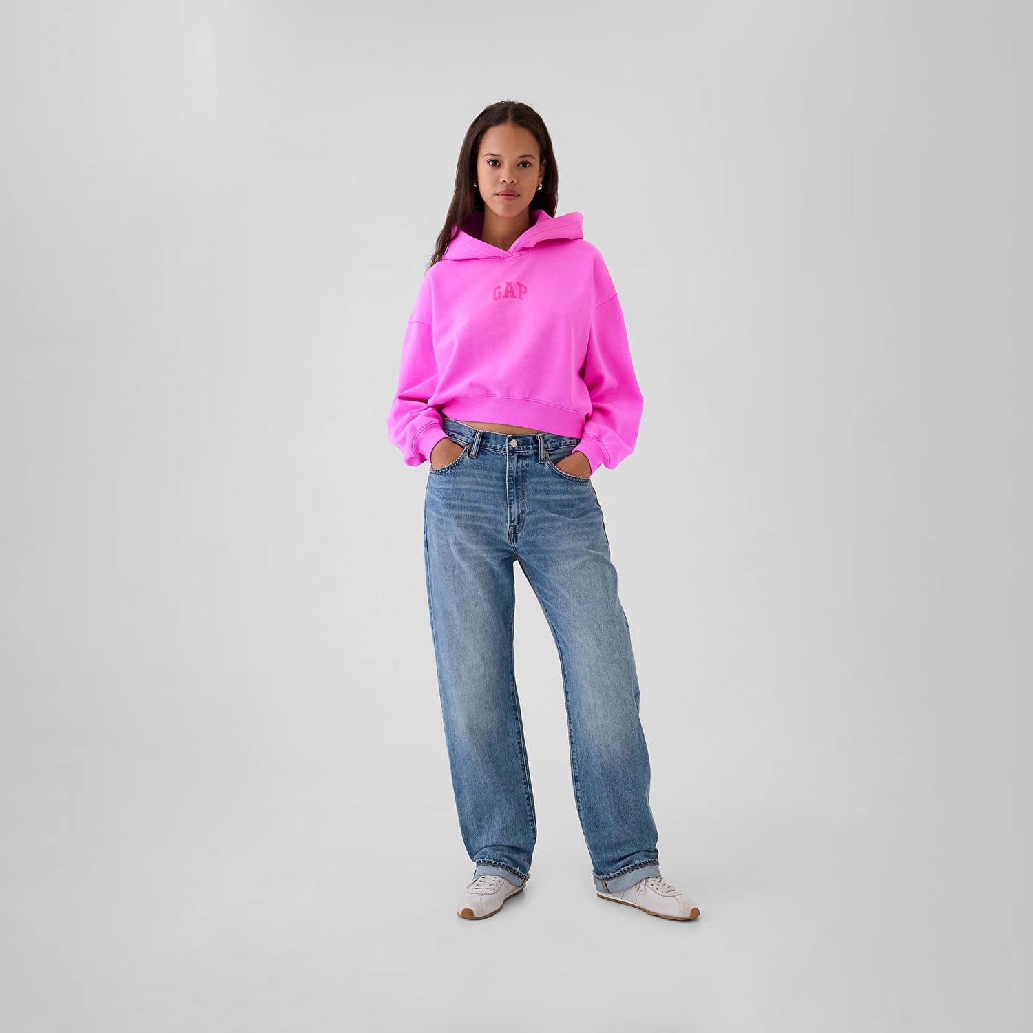 Mikina GAP Logo Pullover Hoodie Ružová | 841725-01, 0
