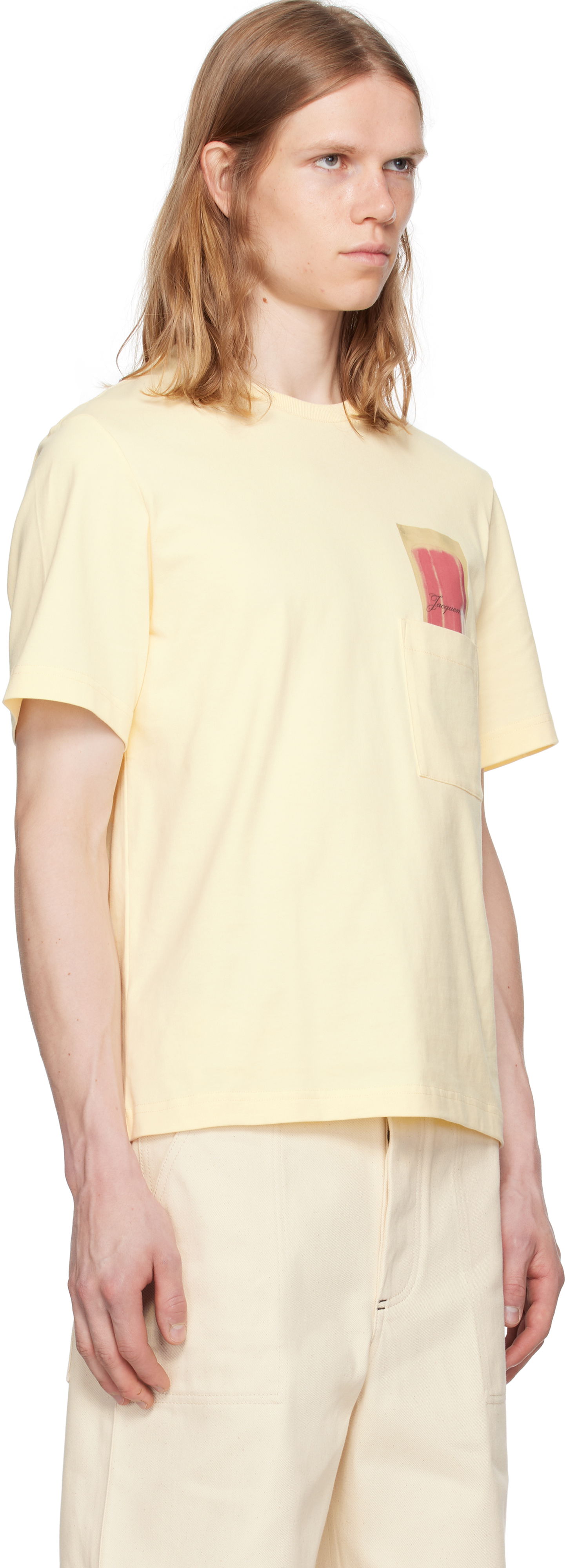 Tričko Jacquemus Jacquemus Esquimau Pocket T-Shirt Žltá | 25E255JS321-2306, 1