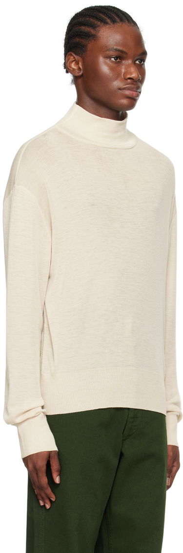 Sveter LEMAIRE LEMAIRE Dropped Shoulder Turtleneck Biela | TO1137 LK1011, 1