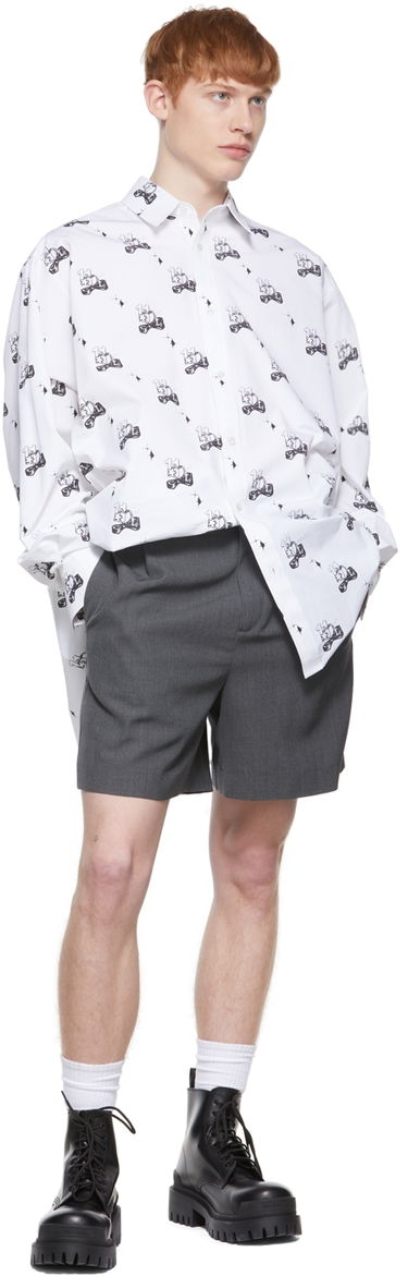 Košeľa We11done Print Cotton Shirt Biela | WD-BL1-22-213-U-WH, 3