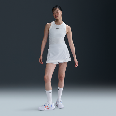 Tielko Nike NikeCourt Slam Dri-FIT Tennis Skirt with Inner Shorts Biela | HF6449-085, 1